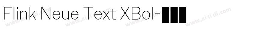 Flink Neue Text XBol字体转换